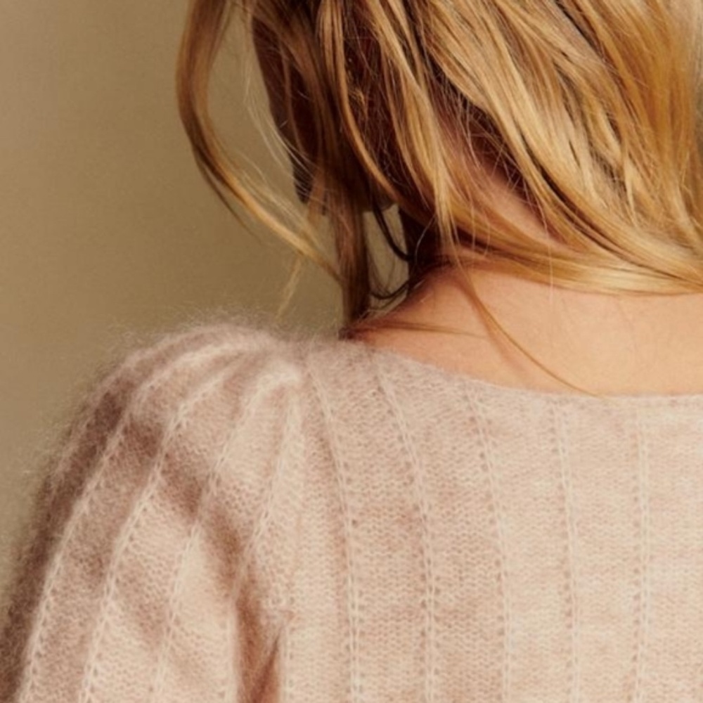 Sezane Aretha Jumper Soft Blush Pink - Picture 6 of 7